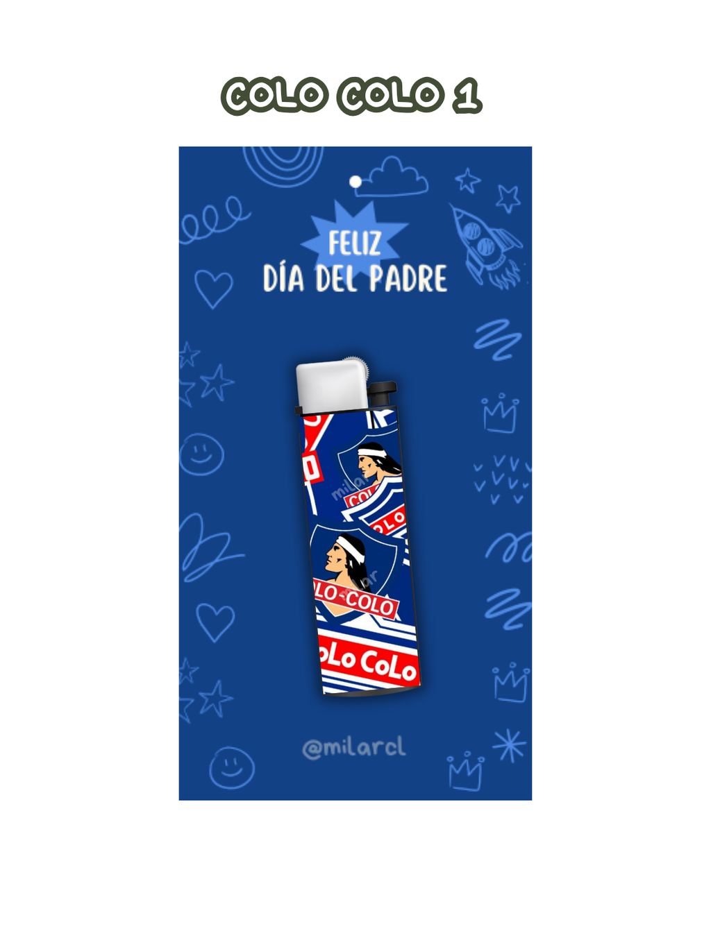 Día del padre Encendedor + tarjeta