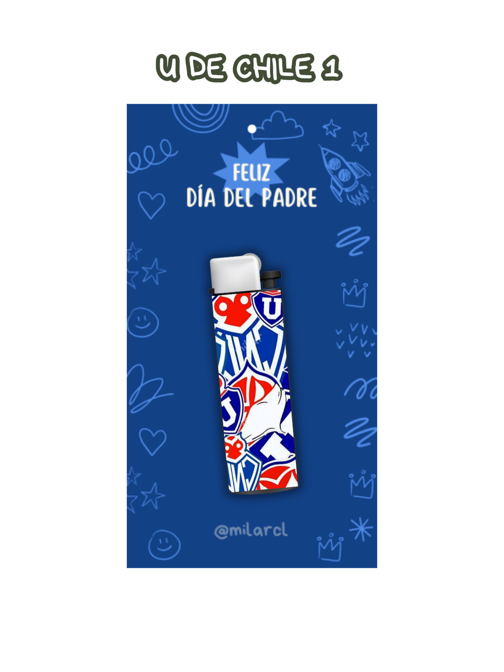 Día del padre Encendedor + tarjeta