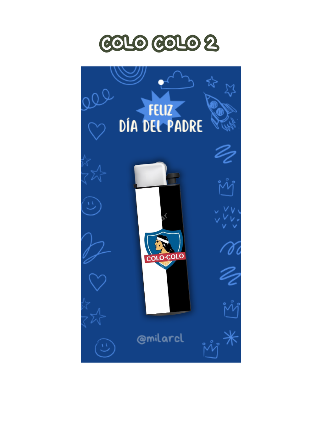 Día del padre Encendedor + tarjeta