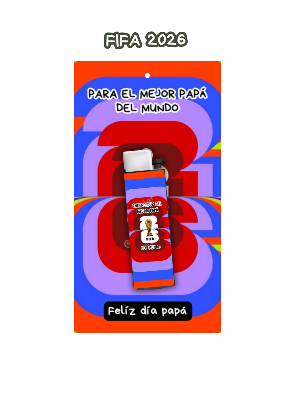 Día del padre Encendedor + tarjeta