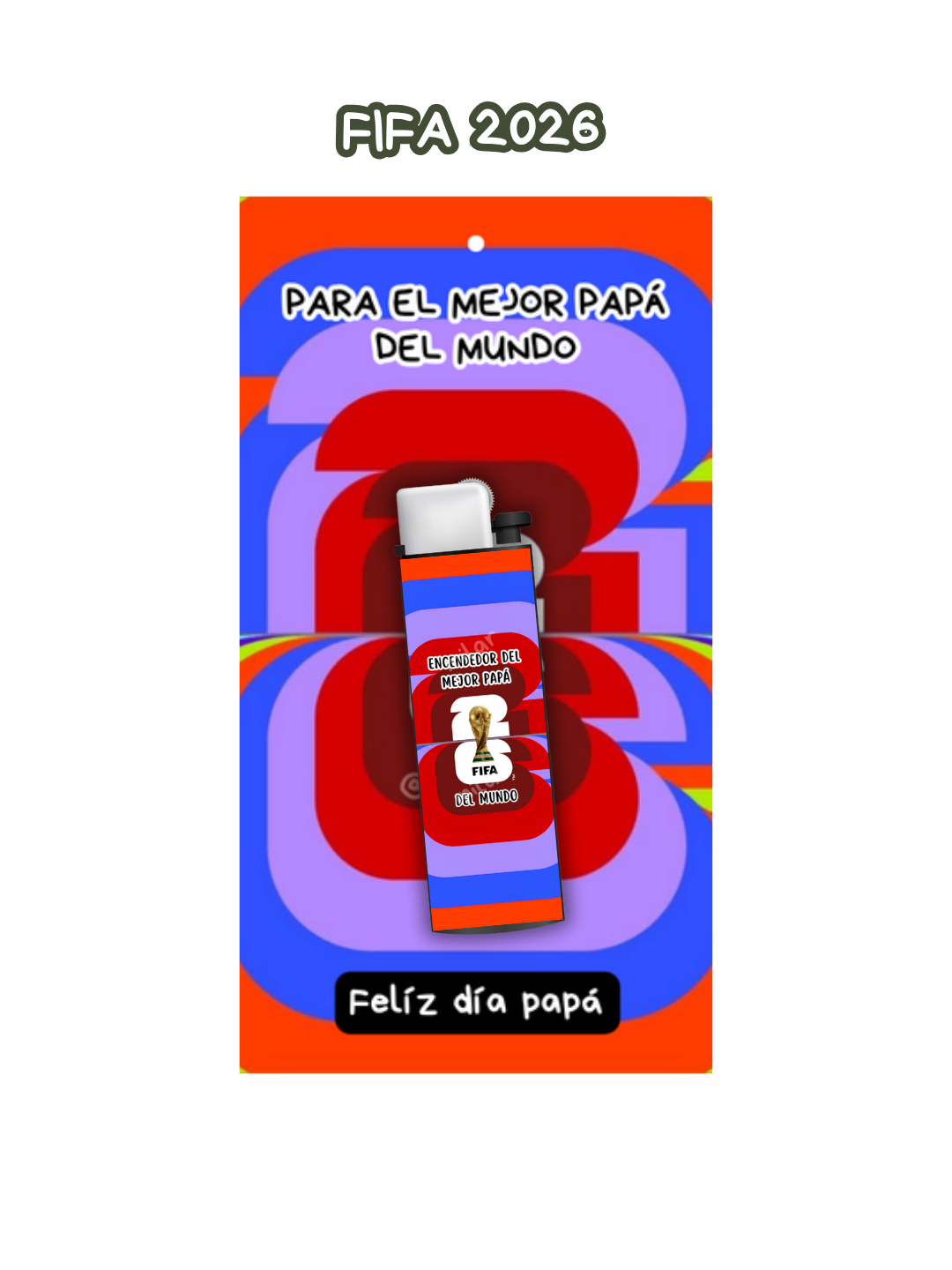 Día del padre Encendedor + tarjeta