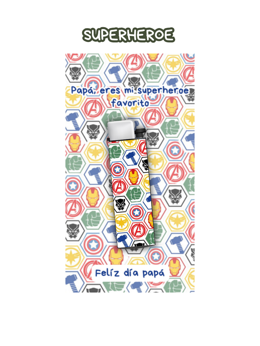 Día del padre Encendedor + tarjeta