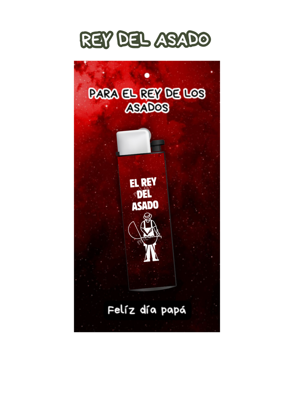 Día del padre Encendedor + tarjeta
