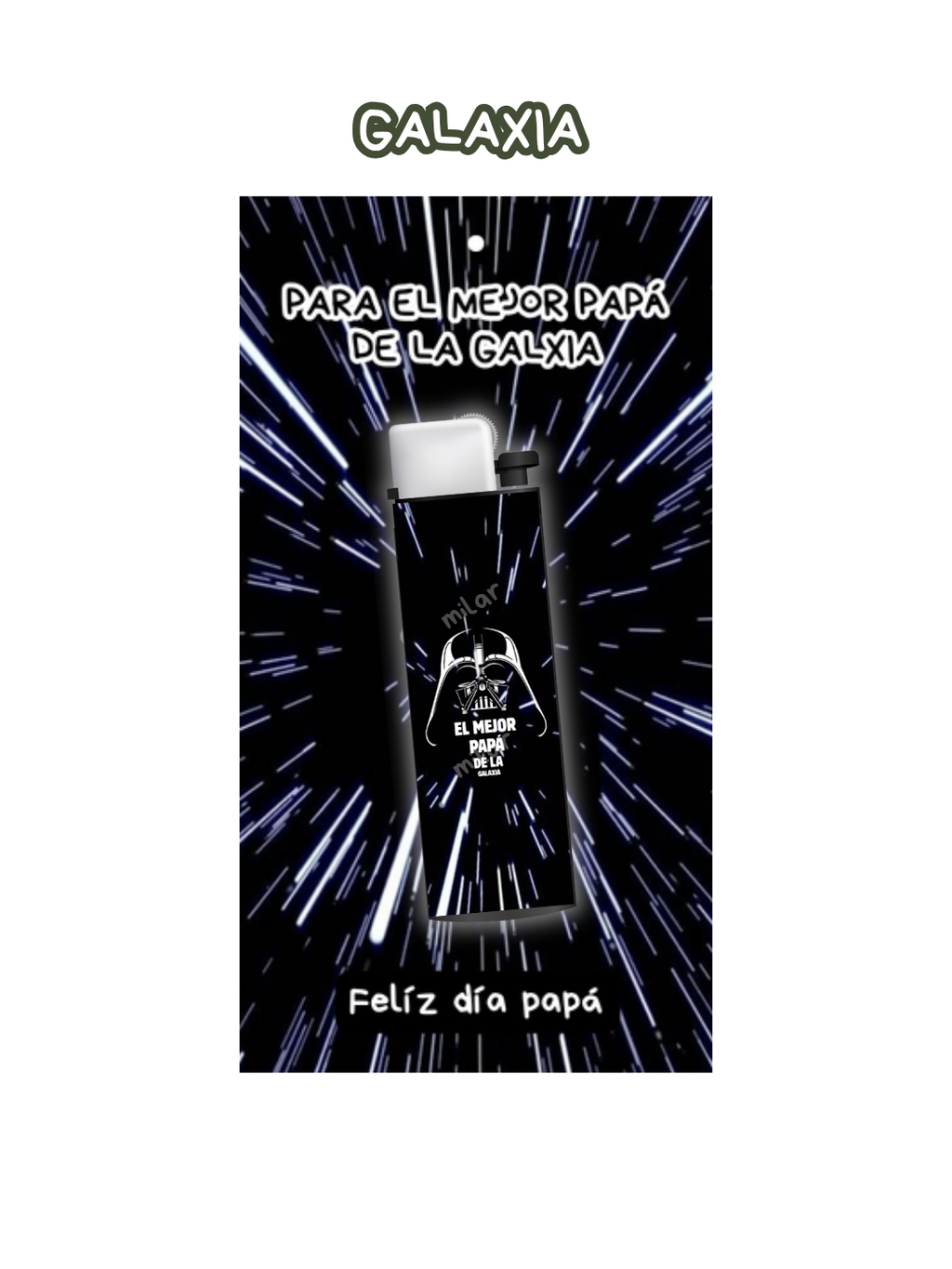 Día del padre Encendedor + tarjeta